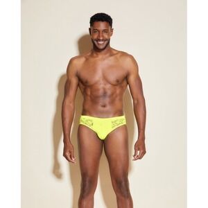 COSABELLA Never Say Never Men's Comfort Micro‎ Brief Neon Yellow / Size M - NWT